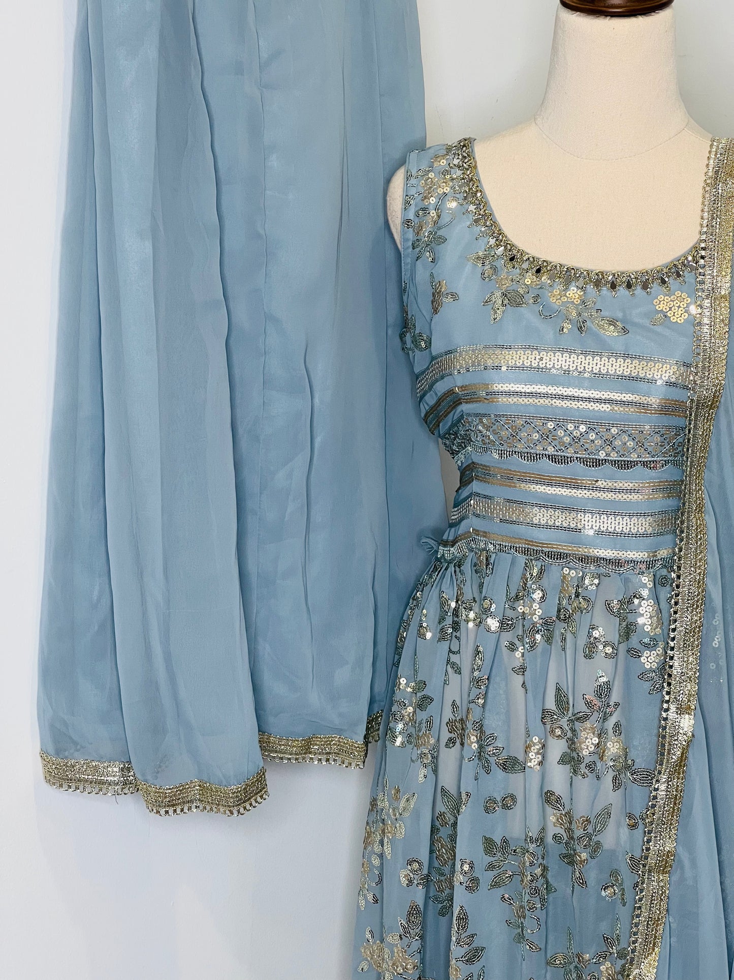 Sage Sharara Suit