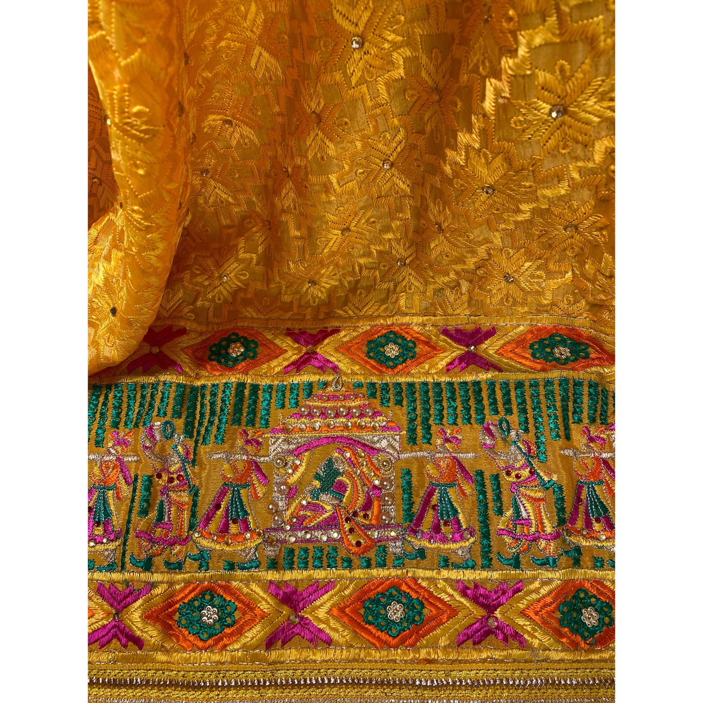 Sukhmeen phulkari (yellow colour)