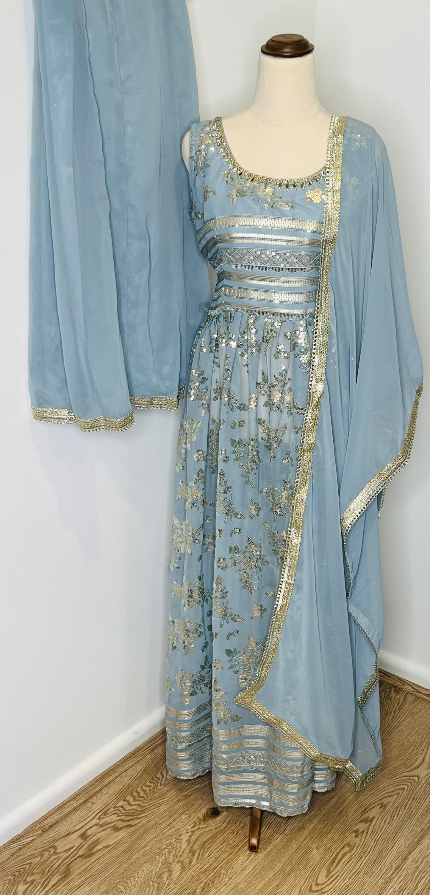 Sage Sharara Suit