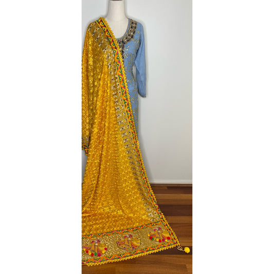 Manmeet phulkari (yellow)
