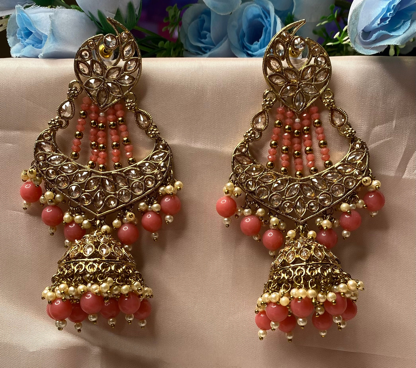 Harsheen Earrings (Peach)