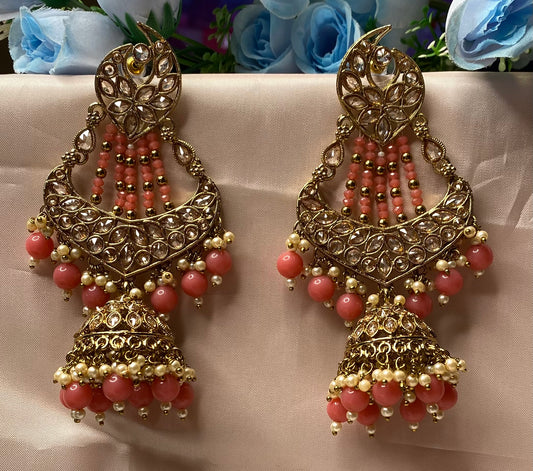 Harsheen Earrings (Peach)
